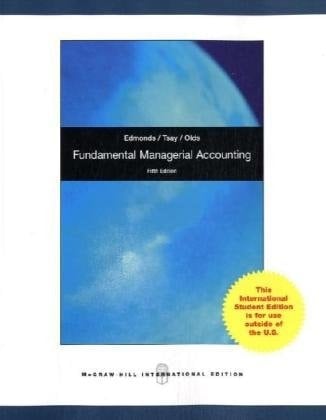 Fundamental Managerial Accounting Concepts