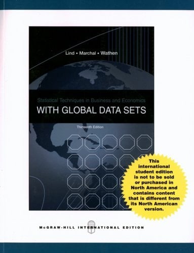 Statistical Techniques in Business & Economics with Global Data Sets