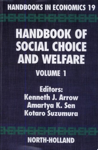 Handbook of Social Choice and Welfare