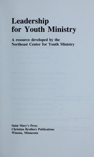 Leadership for Youth Ministry