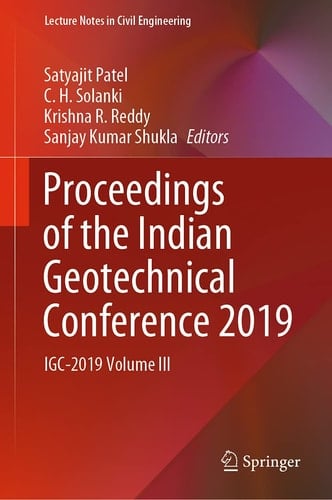 Proceedings of the Indian Geotechnical Conference 2019 IGC-2019 Volume III