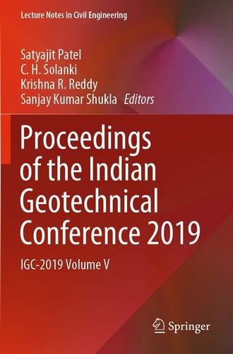 Proceedings of the Indian Geotechnical Conference 2019 IGC-2019 Volume V