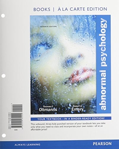 Abnormal Psychology, Books a la Carte Plus NEW MyPsychLab with eText -- Access Card Package (7th Edition)