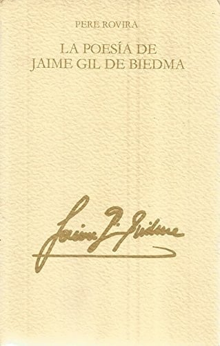 La poesía de Jaime Gil de Biedma (Llibres del mall) (Spanish Edition)