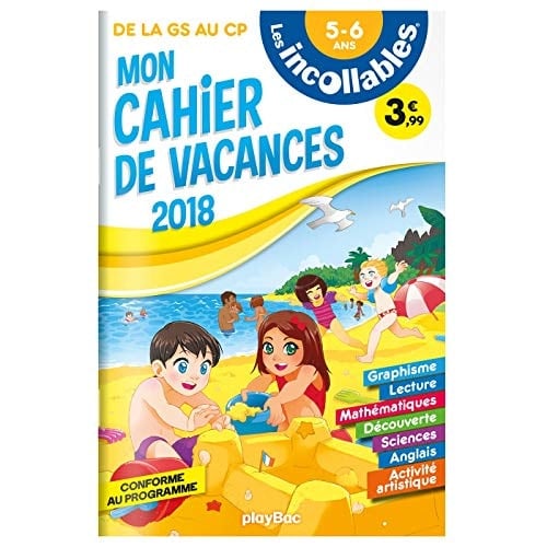 Mon cahier de vacances de la Grande Section au CP 5-6 ans