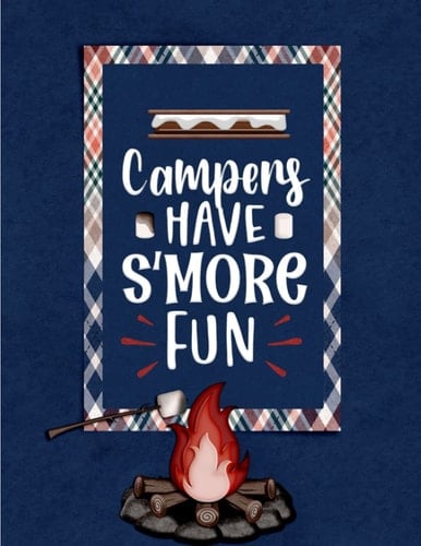 Undated Weekly and Monthly Planner | Bujo - Ready for You to Style | Menu Prep | Habit Tracker |Note Pages and More | Fun S'mores Cover Softcover, 8. 5x11