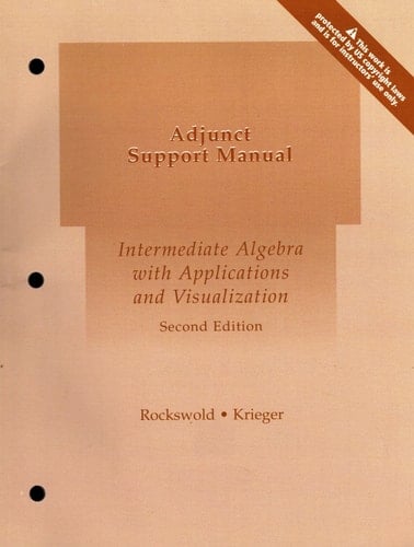 Intermediate Algebra Appl Vizual Ism Sup