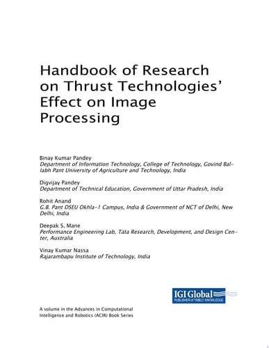 Handbook of Research on Thrust Technologies’ Effect on Image Processing