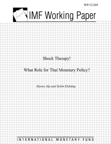 Shock Therapy! What Role for Thai Monetary Policy?