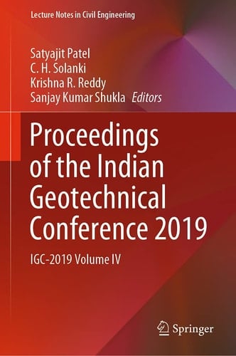 Proceedings of the Indian Geotechnical Conference 2019 IGC-2019 Volume IV
