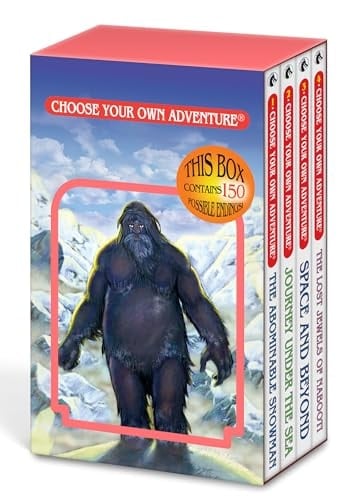Choose Your Own Adventure 4-Book Boxed Set #1: Origin Four (the Abominable Snowman, Journey Under the Sea, Space and Beyond, the Lost Jewels of Nabooti)