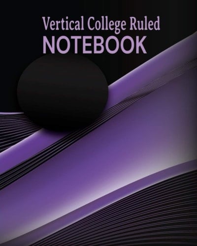 Vertical College Ruled Notebook KMCMZDUN: 120 Pages of Lined Writing Notebook, Writing Journal Lines Notebook for Boys, College Ruled Blank Lined Cute Notebooks School, Writing Notes Journal