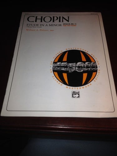 Chopin Etude in A Minor, Opus 25, No. 11 for the Piano (Winter Wind Etude)