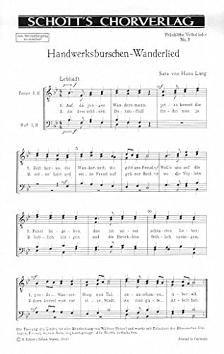 FRANKISCHE VOLKSLIEDER CHANT