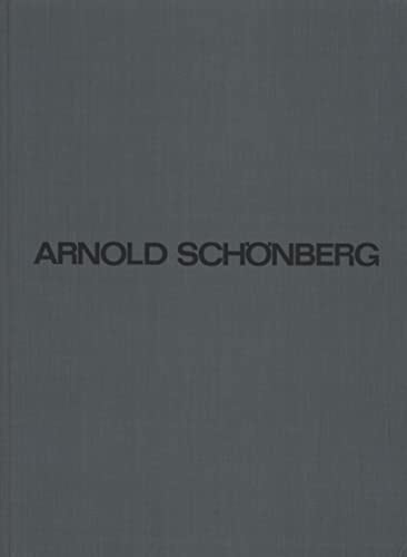 Schoenberg: String Quartets, Opp. 30 & 37 / String Trio, Op. 45 - Complete Works - Series A - Volume 21 (Score)