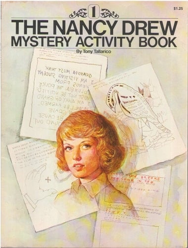 The Nancy Drew mystery activity book