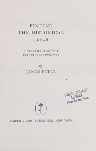 Finding the Historical Jesus