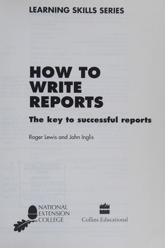 How to Write Reports