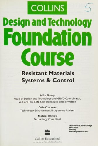 Foundation Course (Collins Design and Technology)