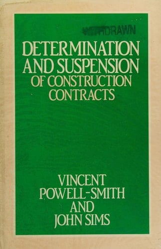 Determination and Suspension of Construction Contracts