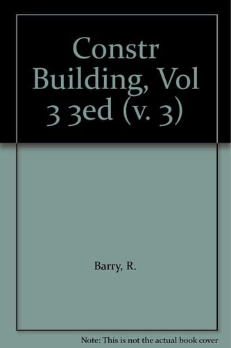 Constr Building, Vol 3 3ed