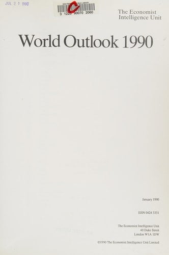 World outlook 1996: forecasts of political and economic trends in over 180 countries