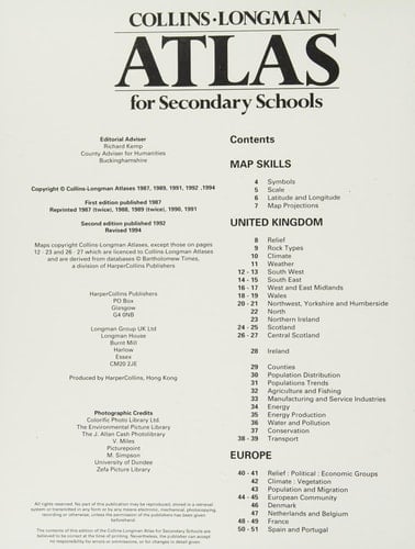 Collins-Longman Atlas for Secondary Schools (CLASS)