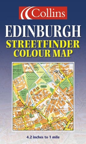 Collins Edinburgh Streetfinder Colour Map