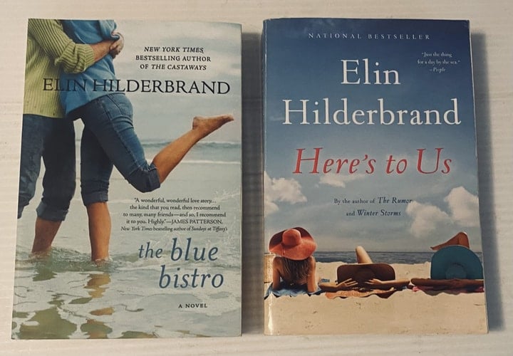2 Elin Hilderbrand Books! 1) The Blue Bistro 2) Here's to Us