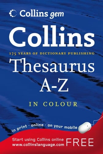 Thesaurus A-Z (Collins GEM)