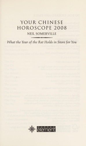 Your Chinese Horoscope 2008: What the Year of the Rat Holds in Store for You