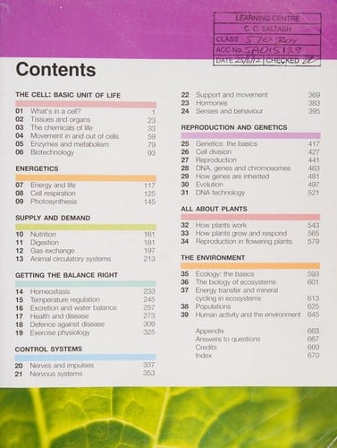 Biology (Collins Advanced Science)