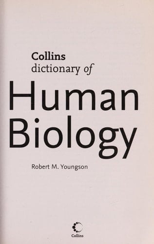 Collins of dictionary human biology