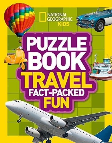 Puzzle Book Travel: Brain-tickling quizzes, sudokus, crosswords and wordsearches (National Geographic Kids Puzzle Books)