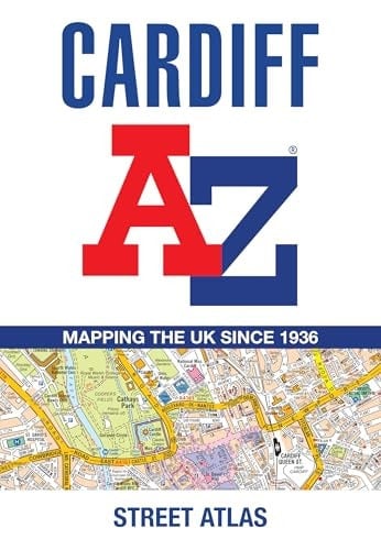 Cardiff A-Z Street Atlas Accurate Street Map for Easy Navigation