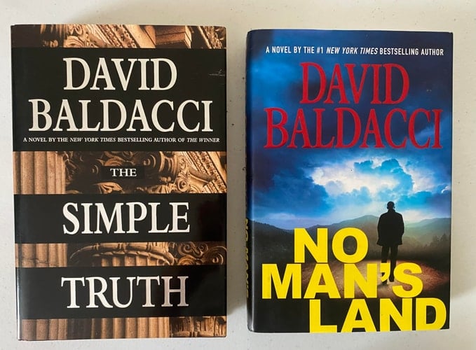 2 David Baldacci Books! 1) The Simple Truth 2) No Man's Land