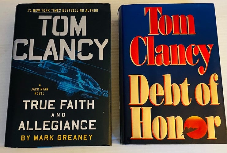 2 Tom Clancy Books! 1) True Faith and Allegiance 2) Debt of Honor