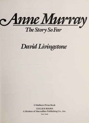 Anne Murray, the story so far