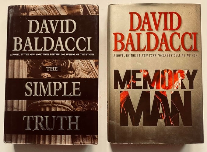 2 David Baldacci Books! 1) The Simple Truth 2) Memory Man