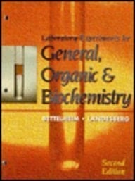 Laboratory Experiments for General, Organic and Biochemistry