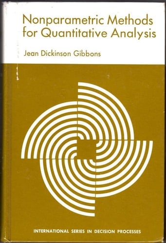 Nonparametric methods for quantitative analysis (International series in decision processes)