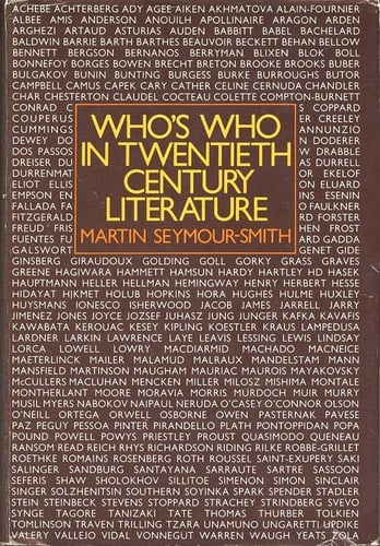 Who's Who in Twentieth-Century Literature