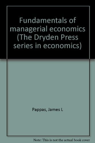 Fundamentals of Managerial Economics