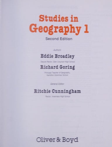 Studies in Geography: Book 1 (Studies in Geography)