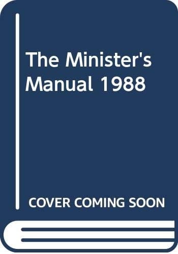 The Minister's Manual for 1988