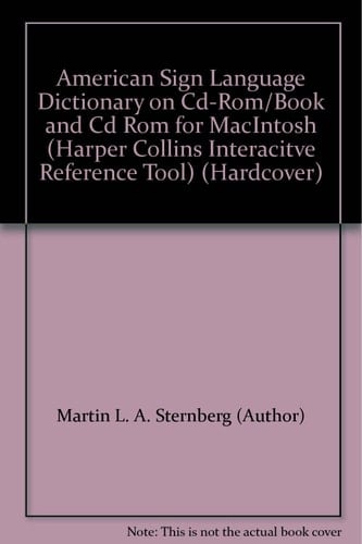 American Sign Language Dictionary on Cd-Rom/Book and Cd Rom for MacIntosh