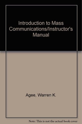 Instructor's Manual to Accompany Introduction to Mass Communications, Seventh Edition
