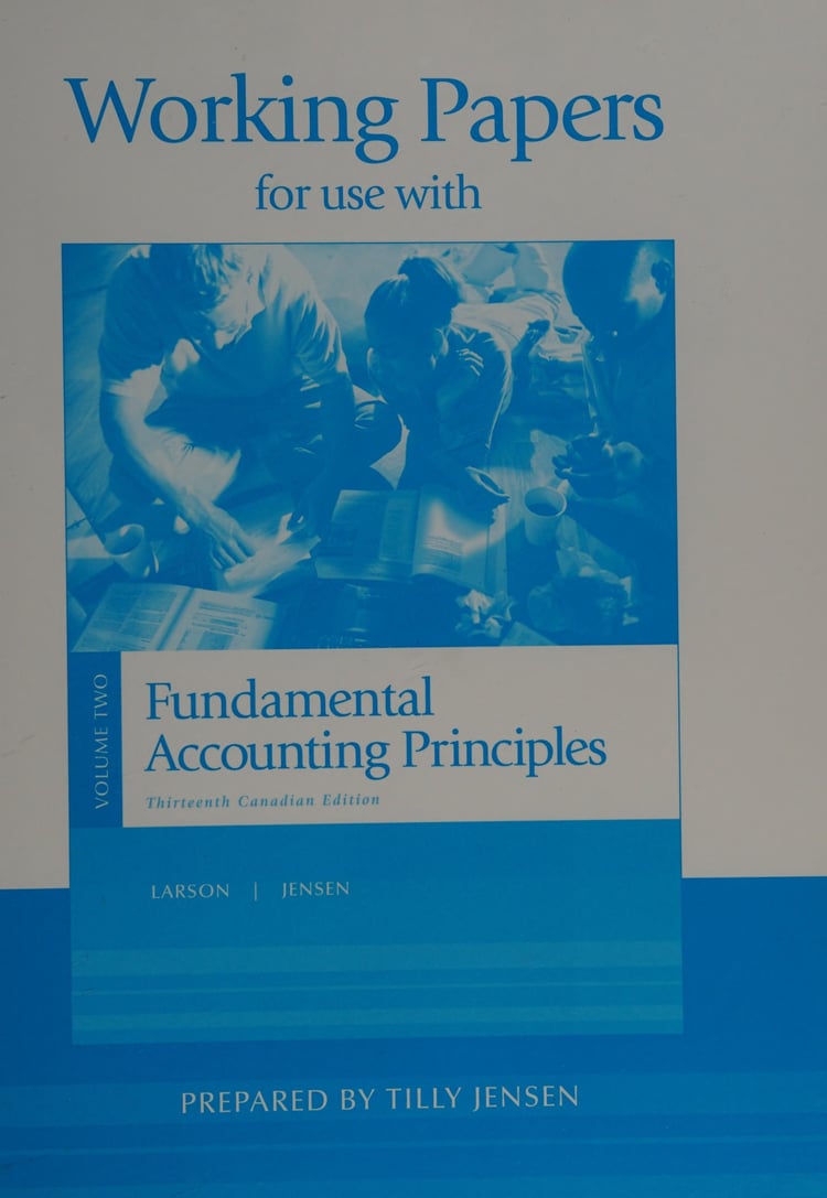 Working Papers for use with Fundamental Accounting Principles 13th Cdn Ed (Volume 2) [Paperback]