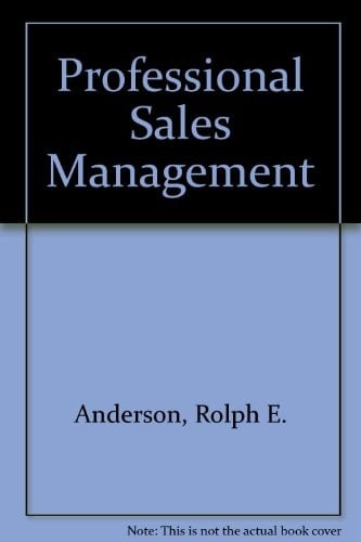 Professional Sales Management (McGraw-Hill Series in Aeronautical and Aerospace Engineering)