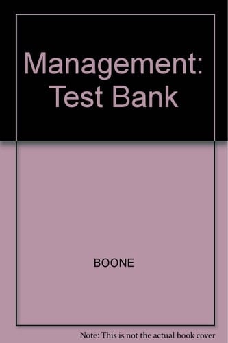 Management: Test Bank